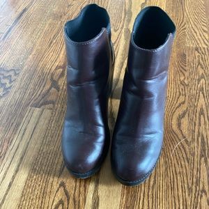 Pull Bear Burgundy boots